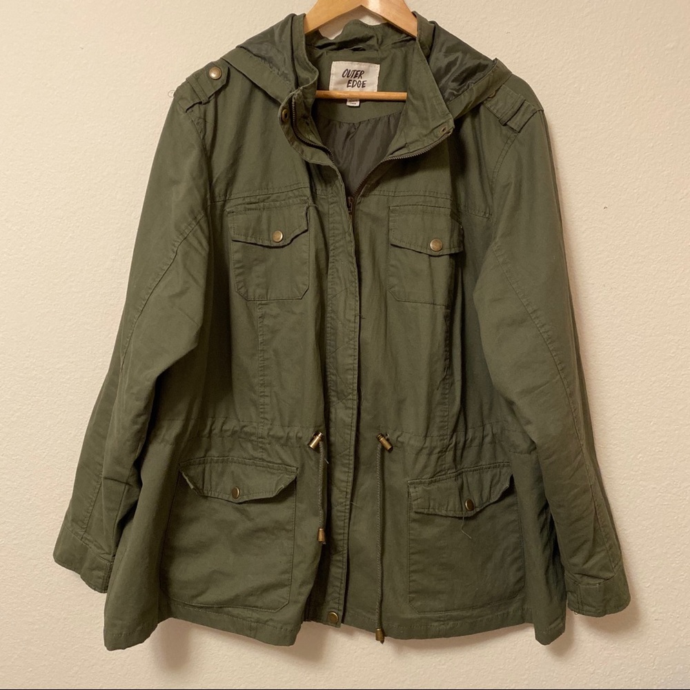 Plus Hooded Anorak Jacket